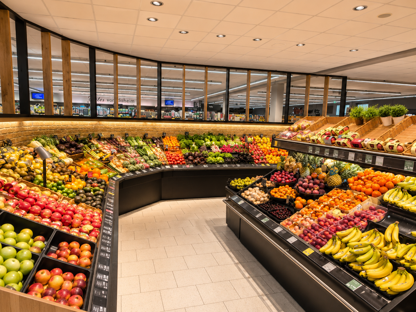 Obst- und Gemüseabteilung